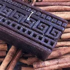 Handwerkliche rechteckige Zimt-Duftkerze, hergestellt in Italien – Alissa Viadurini