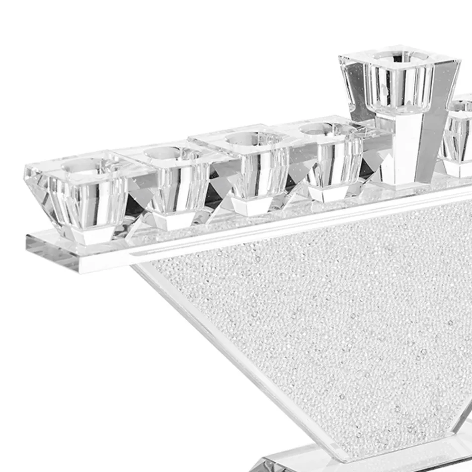 Italienischer Luxus-Design-Kristallkandelaber mit 9 Flammen - Wanni Viadurini