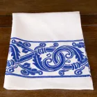 Leinen Leinwand italienischer Handwerkskunst mit handbedrucktem Design - Marken Viadurini