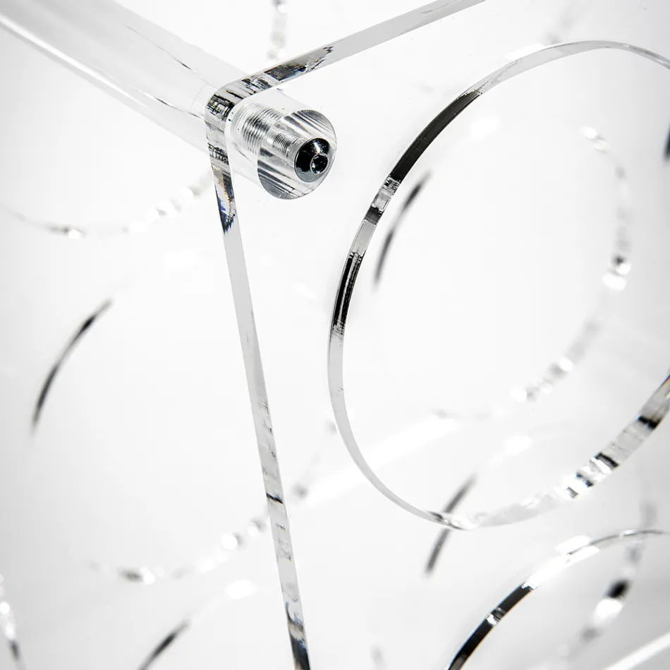 Transparenter Flaschenhalter aus Plexiglas Made in Italy - Whines Viadurini