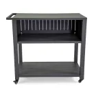 Trolley für den Außenbereich aus lackiertem Aluminium mit verschiedenen Oberflächen - Hotel Viadurini