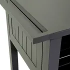 Trolley für den Außenbereich aus lackiertem Aluminium mit verschiedenen Oberflächen - Hotel Viadurini