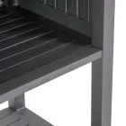 Trolley für den Außenbereich aus lackiertem Aluminium mit verschiedenen Oberflächen - Hotel Viadurini