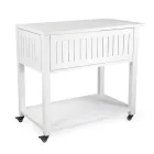 Trolley für den Außenbereich aus lackiertem Aluminium mit verschiedenen Oberflächen - Hotel Viadurini