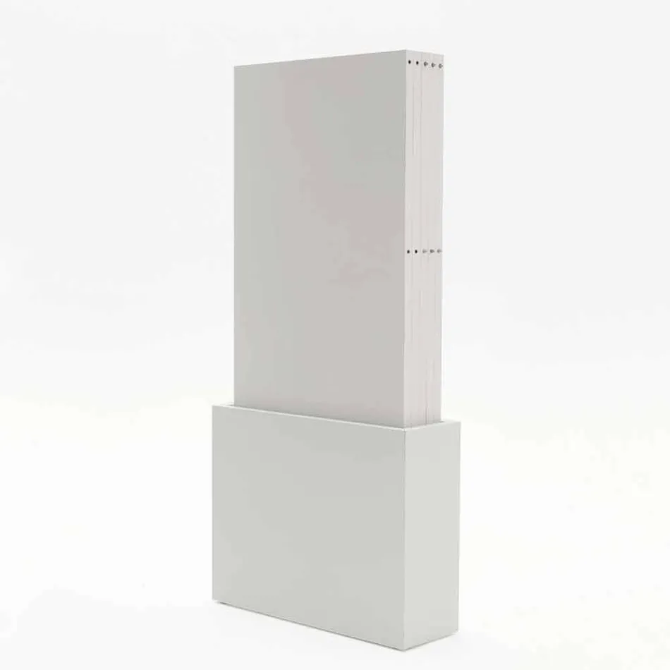 Shopping-Erweiterungen Tür offenporig weiß Melamin Columbus Viadurini