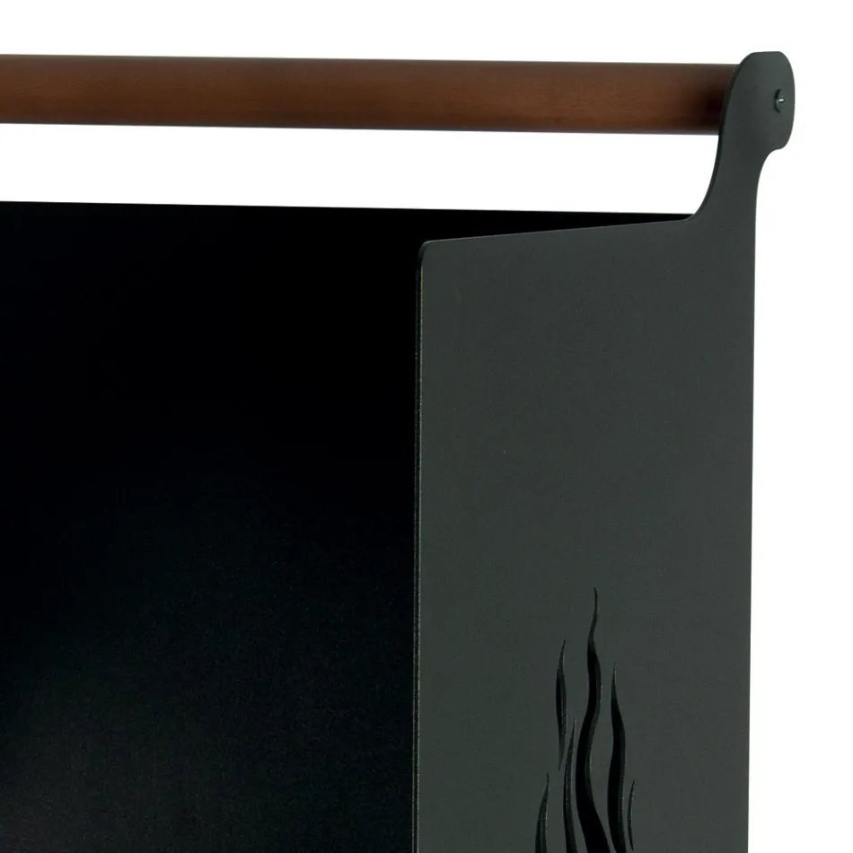 Holzwagen mit Schublade und Rädern, hergestellt in Italien – Alpaka Viadurini