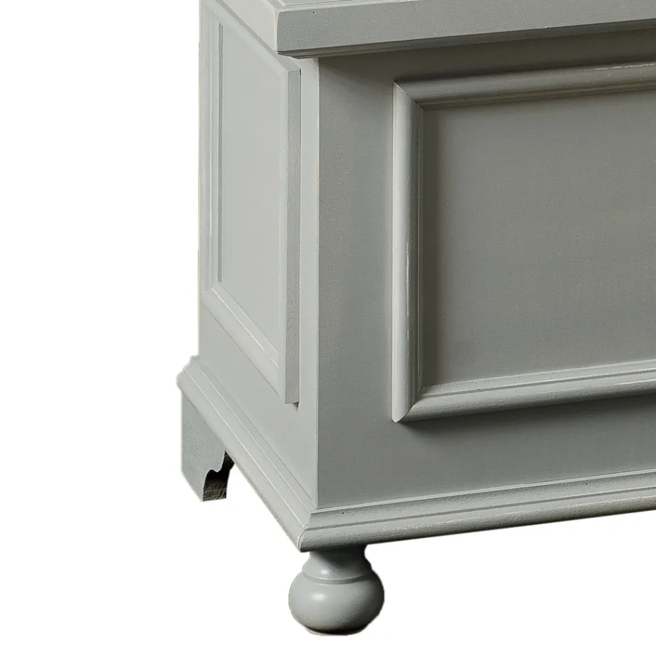 Truhe mit massiver Pappelstruktur, hergestellt in Italien – Dievis Viadurini