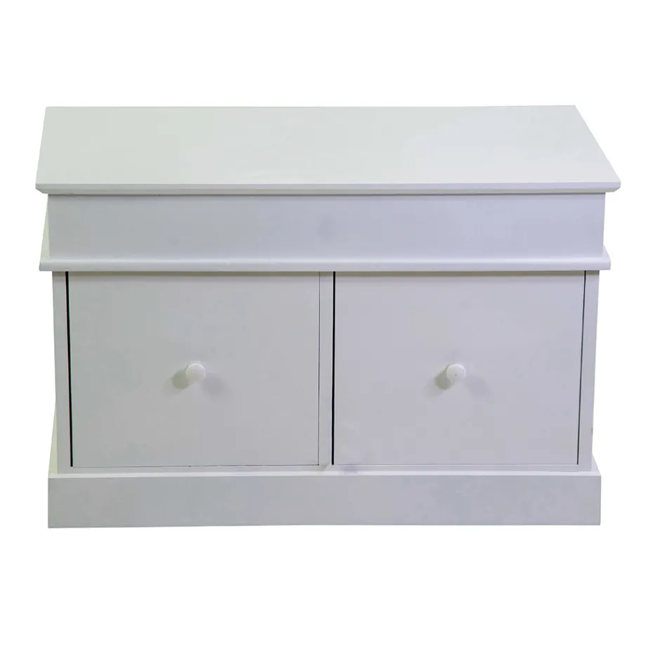 Indoor-Truhe aus Holz mit 2 Schubladen - Meduse Viadurini