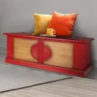 Truhe aus furniertem Holz mit verschiedenen Ausführungen, hergestellt in Italien – Krishna Viadurini