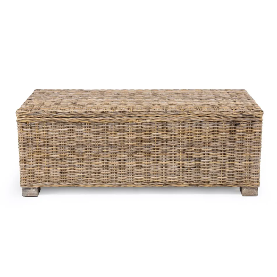 Outdoor-Truhe aus Naturfaser von Kubù - Nogitsune Viadurini