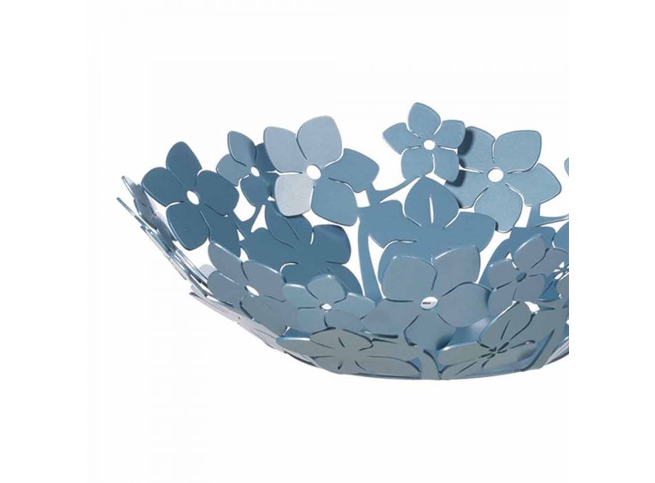 Herzstück mit Blumen aus Schlammeisen, Weiß oder Blau - Marken Viadurini