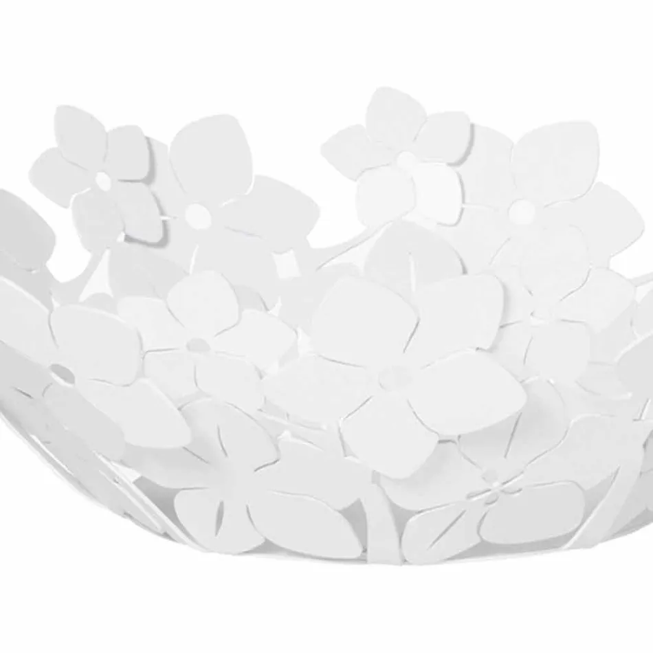 Herzstück mit Blumen aus Schlammeisen, Weiß oder Blau - Marken Viadurini