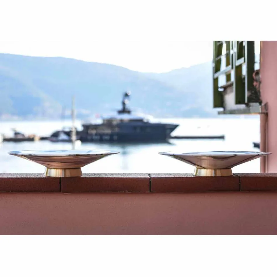 Herzstück in Brezza della Versilia Marmor und Metall Made in Italy - Amabile Viadurini