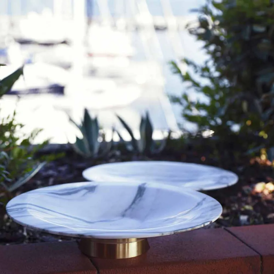 Herzstück in Brezza della Versilia Marmor und Metall Made in Italy - Amabile Viadurini