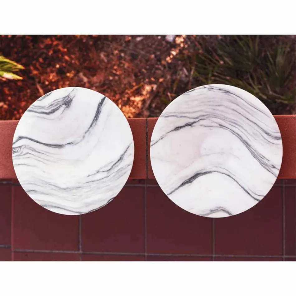 Herzstück in Brezza della Versilia Marmor und Metall Made in Italy - Amabile Viadurini