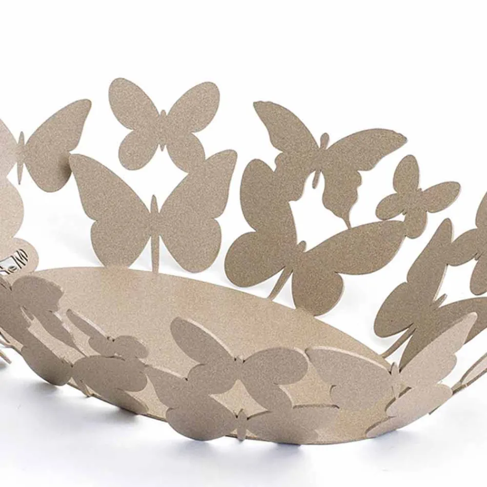 Modernes ovales Herzstück aus weißem oder beige Eisen Made in Italy - Leiden Viadurini