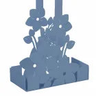 Modernes Design Floral Eisen Cup Holder Korb Made in Italy - Marken Viadurini