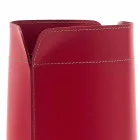 Papierkorb aus recyceltem Canistro-Leder in Italien Viadurini