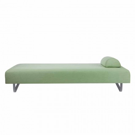 Outdoor Design Chaiselongue aus Metall und Stoff Made in Italy - Selia Viadurini