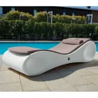 Gartenliege aus farbigem Polyethylen Made in Italy - Flores Viadurini