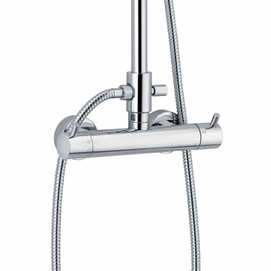 Luxus-Duschsäule in Messing-Chrom-Finish Made in Italy - Gallo Viadurini