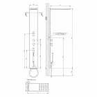 Stahlduschensäule mit Regenduschkopf Made in Italy - Sailor Viadurini