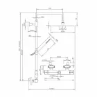 Messing-Duschsäule mit rundem ultradünnen Duschkopf Made in Italy - Merio Viadurini
