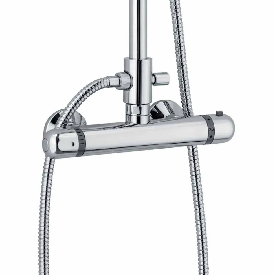 Moderne Duschsäule in Messing Chrom Finish Made in Italy - Gallo Viadurini