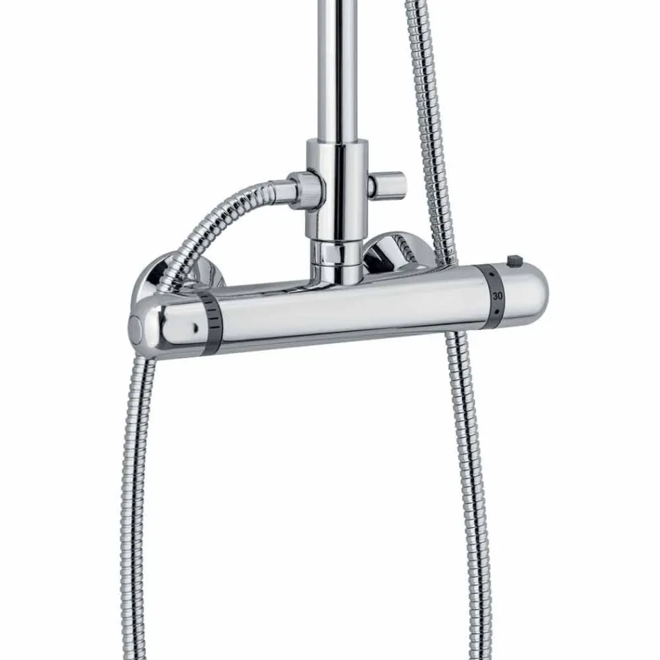 Moderne Duschsäule in Messing Chrom Finish Made in Italy - Gallo Viadurini