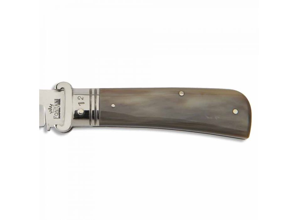 Antikes Bastelmesser mit Horn- oder Holzgriff Made in Italy - Mugello Viadurini