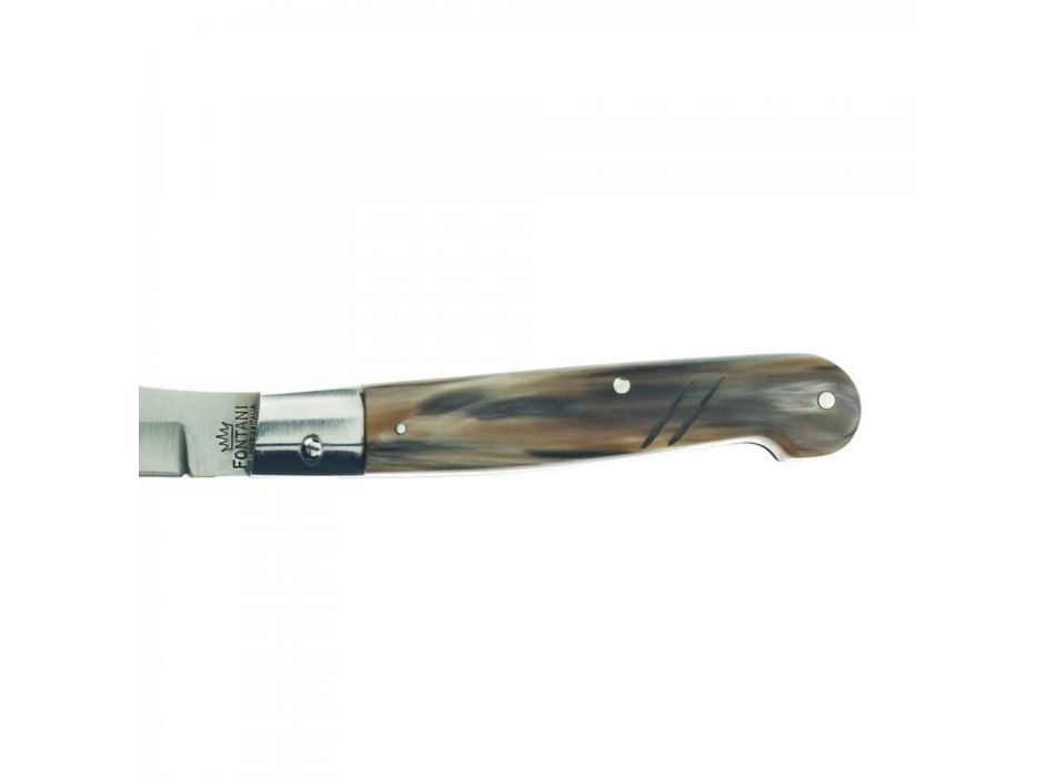 Handgemachtes Mozzetta Messer mit Stahlklinge Made in Italy - Zeletta Viadurini