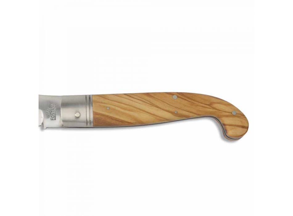Handgemachtes Zuava Messer mit Holzgriff oder Horn Made in Italy - Zoeva Viadurini