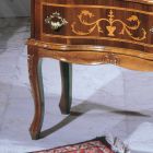 Klassischer Nachttisch aus Walnussholz mit Schubladen Made in Italy - Elegant Viadurini