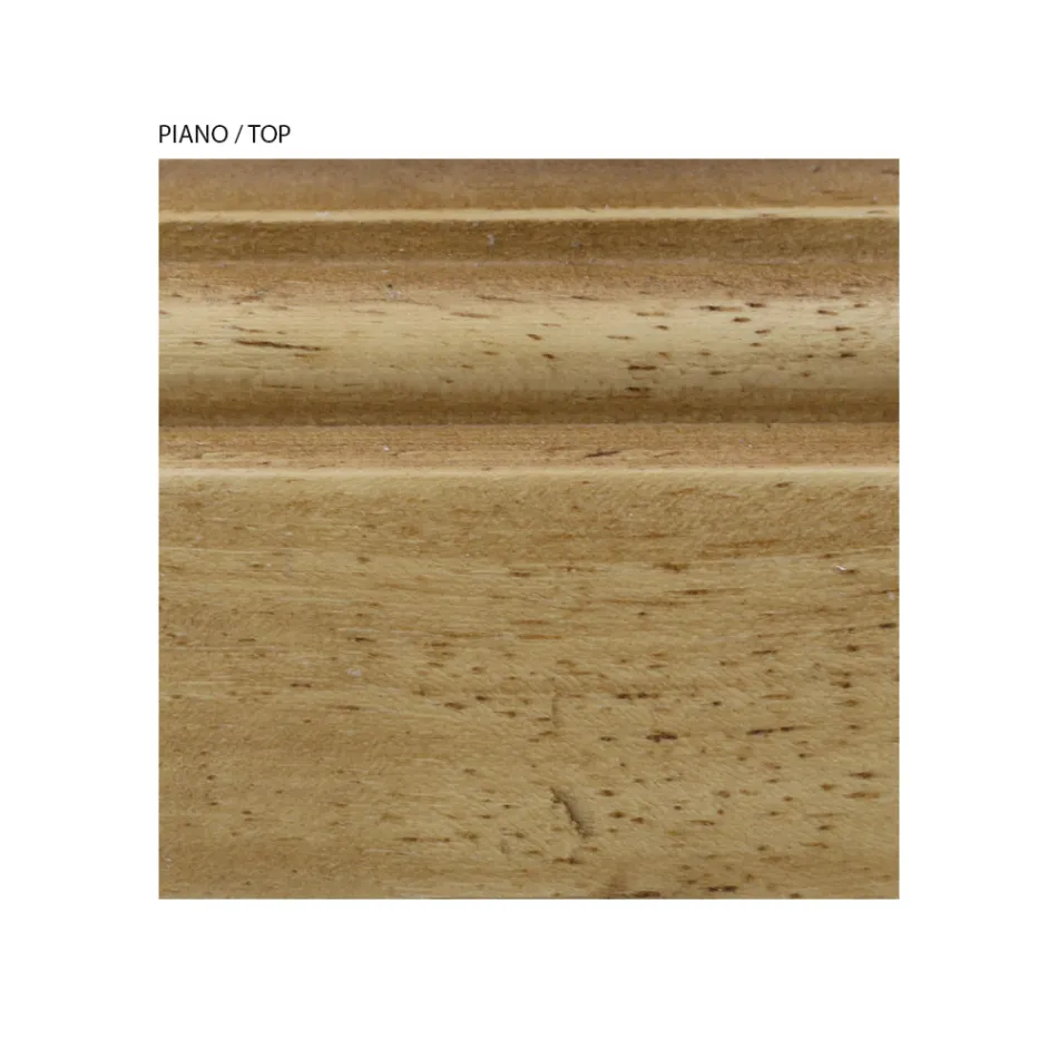 Nachttisch mit Struktur aus furnierten Holzpartikeln, hergestellt in Italien – Thor Viadurini