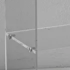 Nachttisch aus transparentem Acrylkristall mit Designregal - Minervo Viadurini