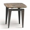 Marmor Nachttisch mit Holzstruktur, hohe Qualität Made in Italy - Raise