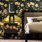 Nachttisch aus Nussbaum- und Ebenholz Grilli Zarafa made in Italy Viadurini