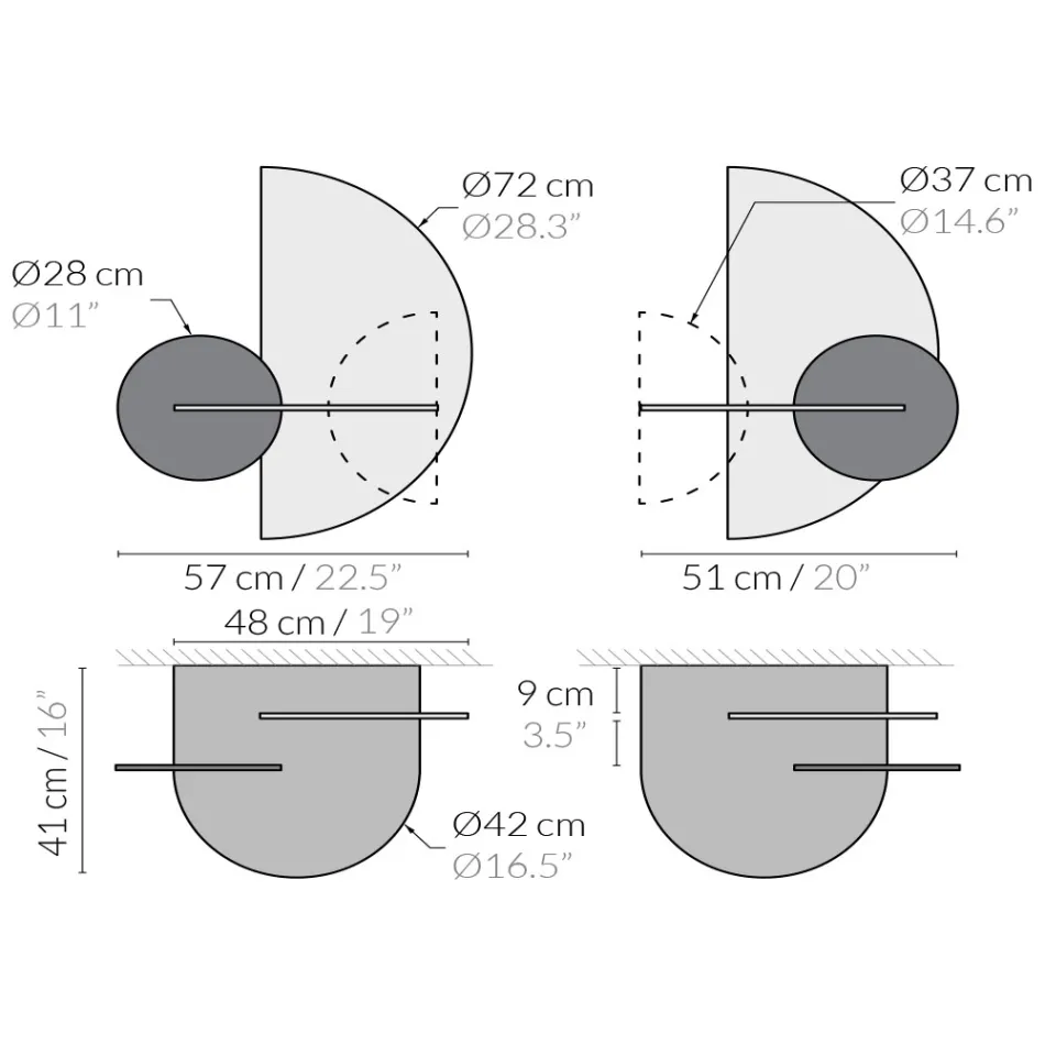 Moderner modularer Nachttisch aus Sperrholz Elegantes und vielseitiges Design - Ramia Viadurini