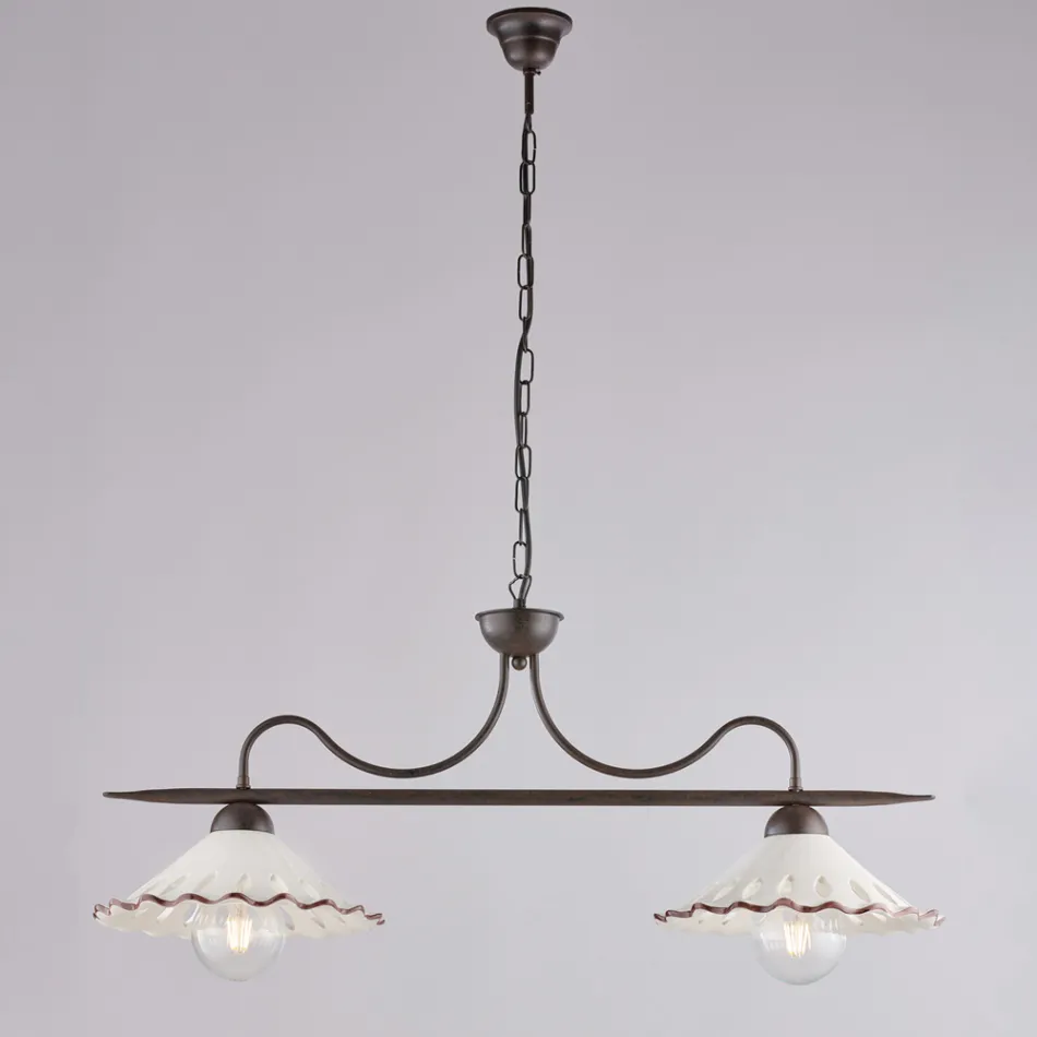 Leuchtende Design-Ergänzung aus Glas und Metall, hergestellt in Italien mit einem Look - Mira Viadurini