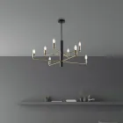 Leuchtende Design-Ergänzung aus Glas und Metall, hergestellt in Italien mit stilvollem Look – Ursa Viadurini