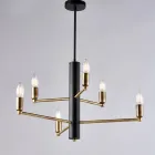 Leuchtende Design-Ergänzung aus Glas und Metall, hergestellt in Italien mit stilvollem Look – Ursa Viadurini