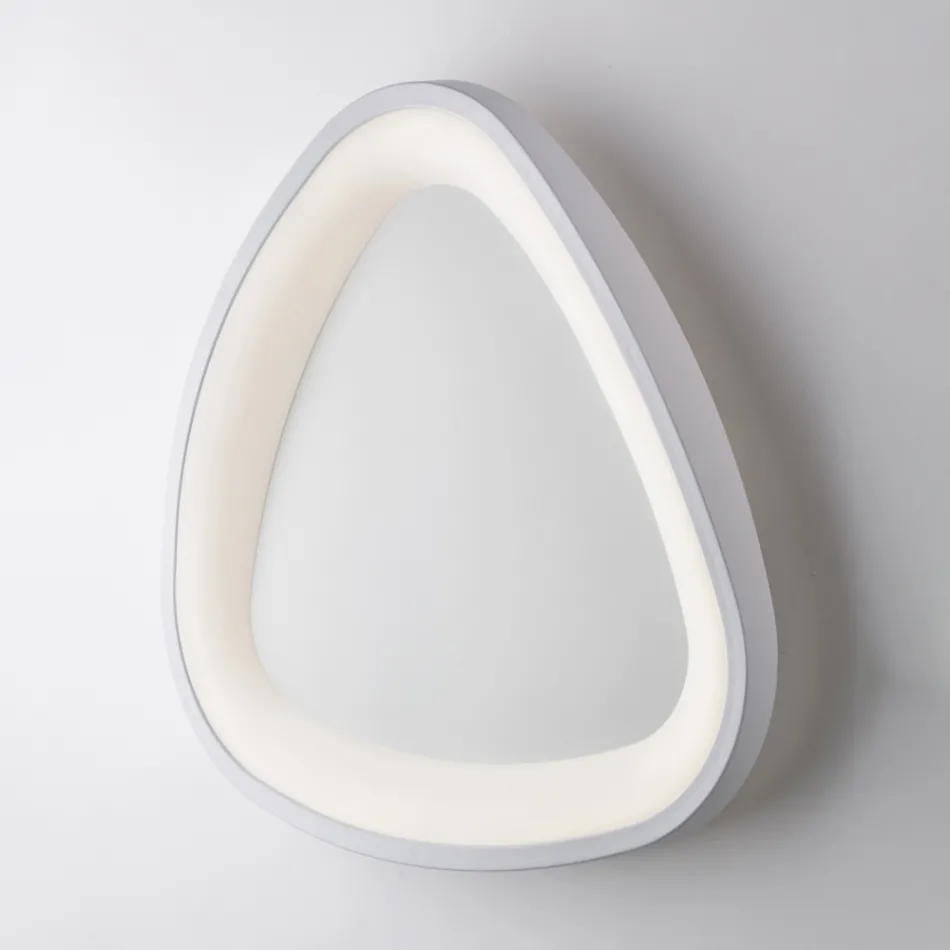 Voyager, eine elegante, in Italien gefertigte Leuchte aus Glas und Metall. Viadurini