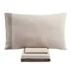 Doppelbettset aus 90 % Baumwolle und 10 % Leinen, hergestellt in Italien – Nestle Viadurini