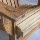 Zusammensetzung 2 Badezimmermöbel aus massivem Teakholz - Solferino Viadurini