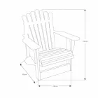 Zusammensetzung 2 Badezimmermöbel aus massivem Teakholz - Solferino Viadurini