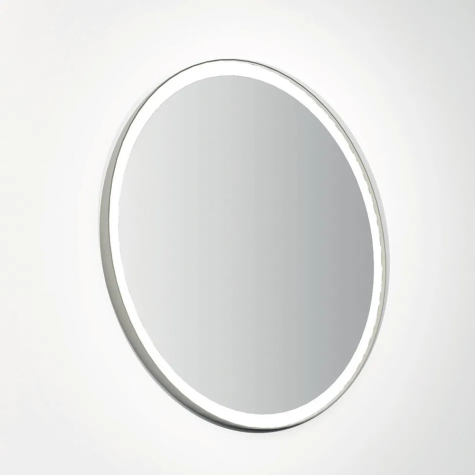 Zusammensetzung 3 Badezimmermöbel aus Metall und Ecolegno Luxury Oak - Cizco Viadurini