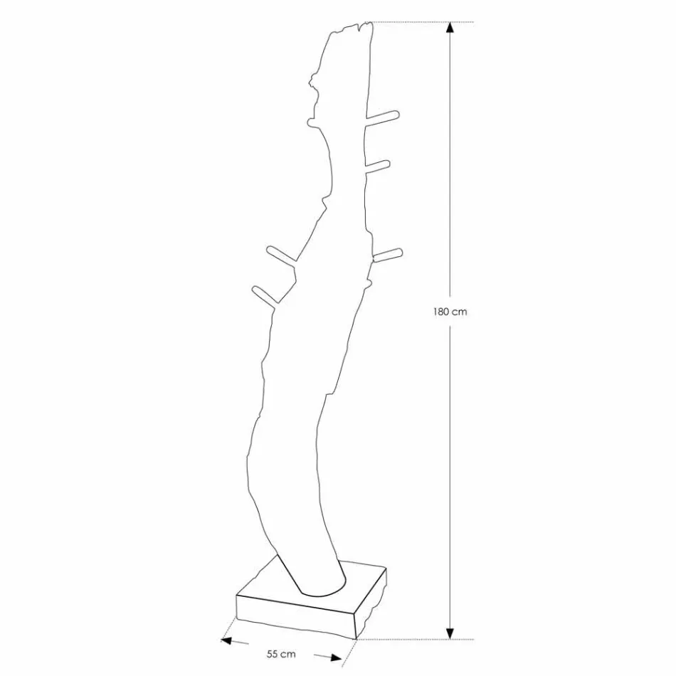 Composition 3 Badezimmermöbel aus Teakholz mit Waschbecken aus Harz - Essence Viadurini