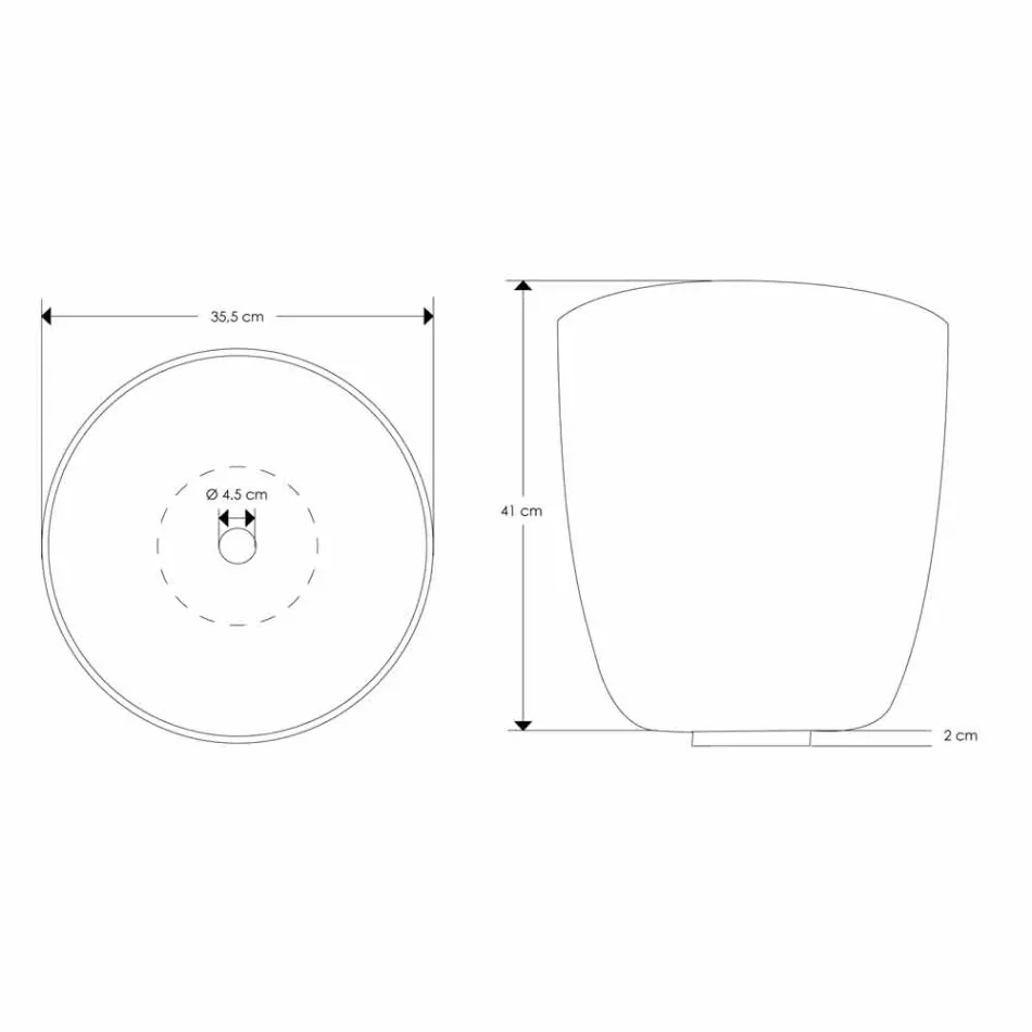 Composition 3 Hängende Badezimmermöbel mit Waschbecken aus weißem Harz - Dazzle Viadurini