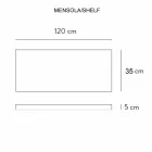 Zusammensetzung 3 Hängende Badezimmermöbel aus Feinsteinzeug 4 Ausführungen - Rambina Viadurini