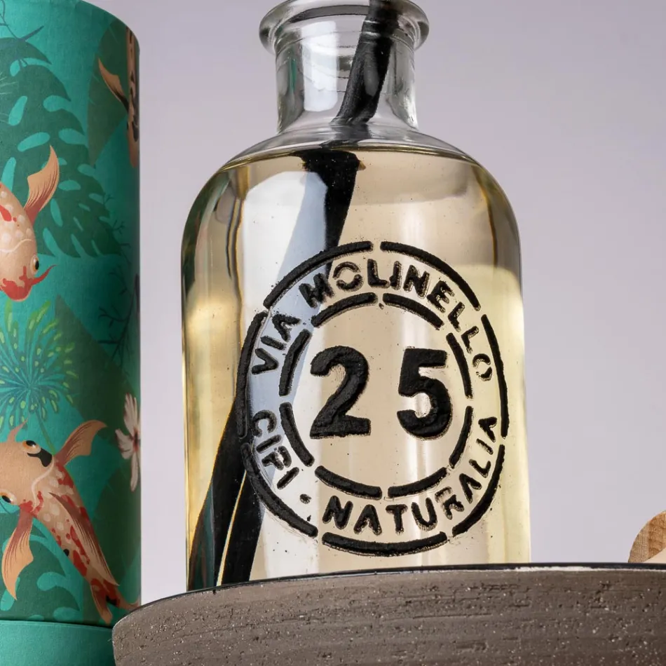 Graue Badezimmermöbel-Komposition mit Spiegel und Unterschrank - Sylviane Viadurini